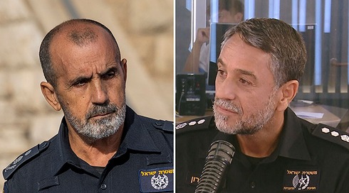 דובר המשטרה, נצ"מ אריה דורון, והמפכ"ל רנ"צ דני לוי