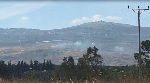 שריפה בצפון בעקבות ירי מלבנון