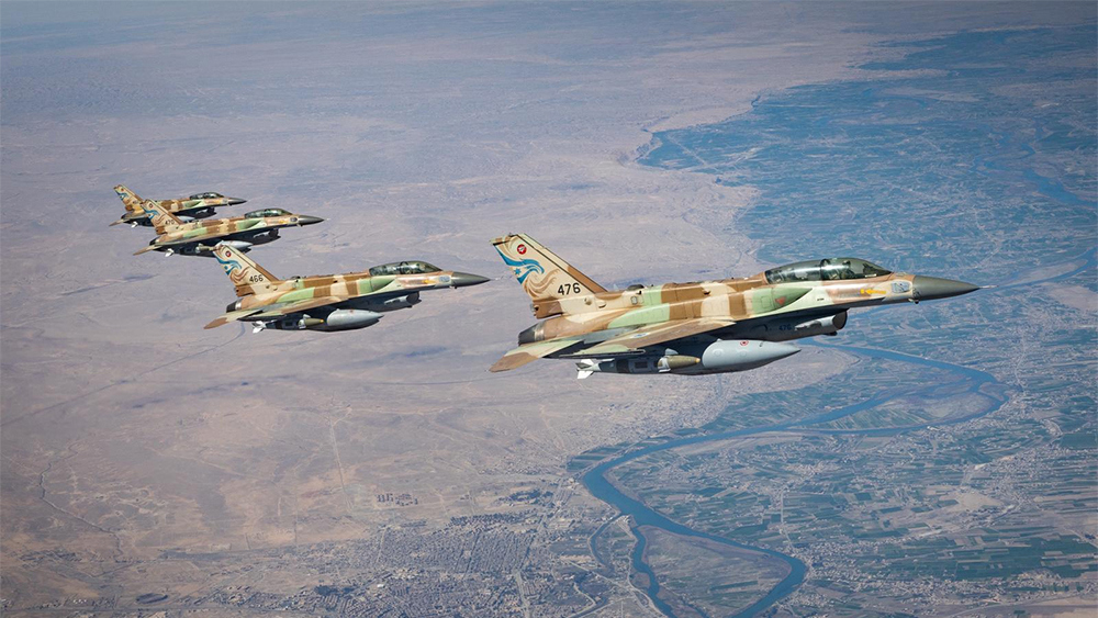 מטוסי F-16i של חיל האוויר בדרכם לתקיפה באיראן