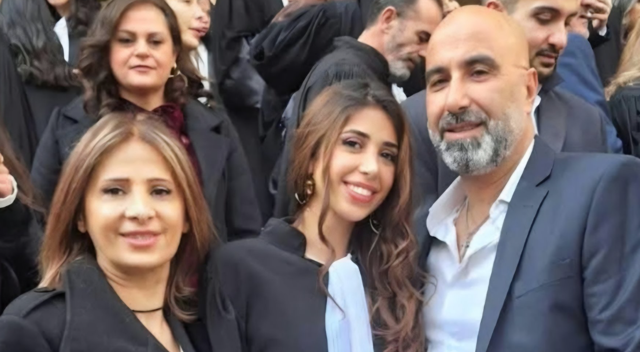 הפוליטיקאי הלבנוני פייר מועווד ורעייתו