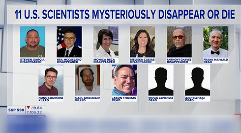 צירוף מקרים או רשימת חיסול? 11 אנשי גרעין וחלל אמריקנים נרצחו או נעלמו