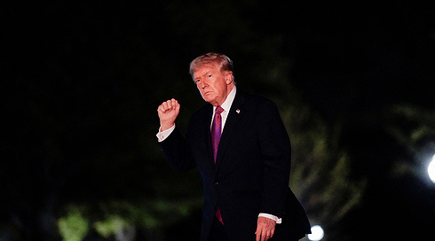 טראמפ בשובו לבית הלבן, לפנות בוקר