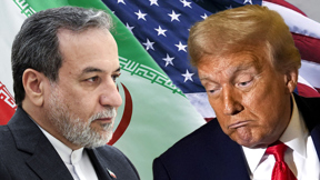 נשיא ארצות הברית דונלד טראמפ ושר החוץ של איראן עבאס עראקצ'י