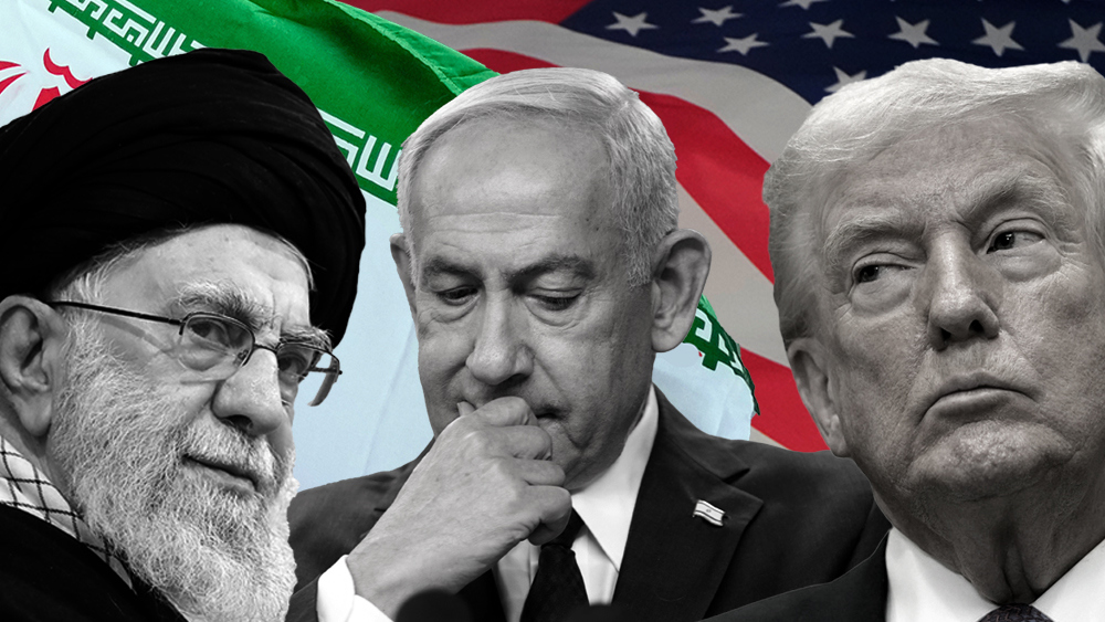 נשיא ארצות הברית דונלד טראמפ, ראש הממשלה בנימין נתניהו, המנהיג העליון של איראן עלי חמינאי