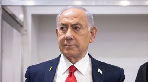 ראש הממשלה בנימין נתניהו בבית המשפט המחוזי בתל אביב, בחודש אוקטובר